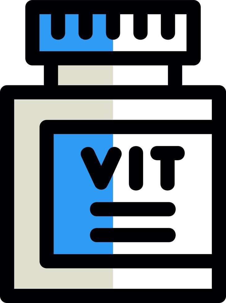 conception d'icône de vecteur de vitamines