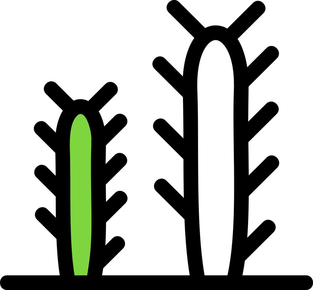 conception d'icône de vecteur de cactus