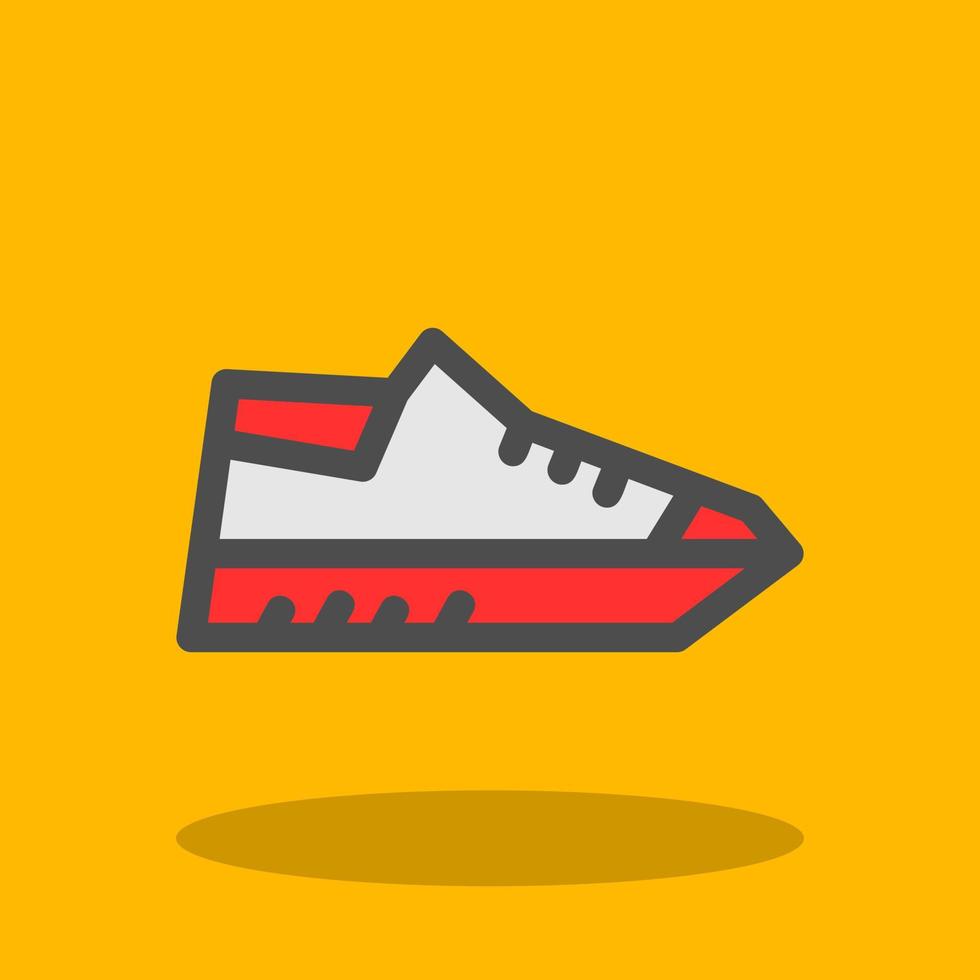 conception d'icône vectorielle de chaussures de sport vecteur