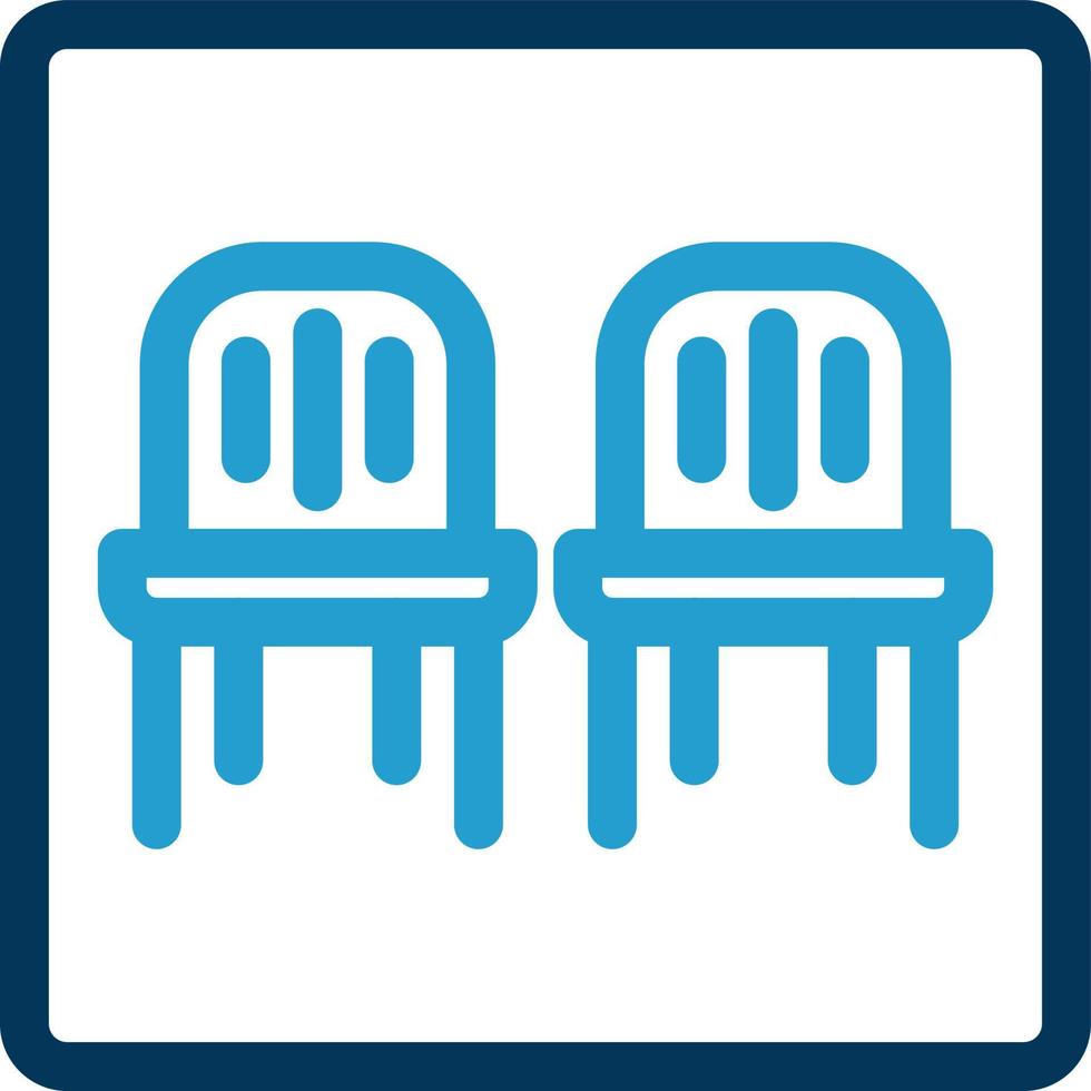conception d'icône de vecteur de salle d'attente