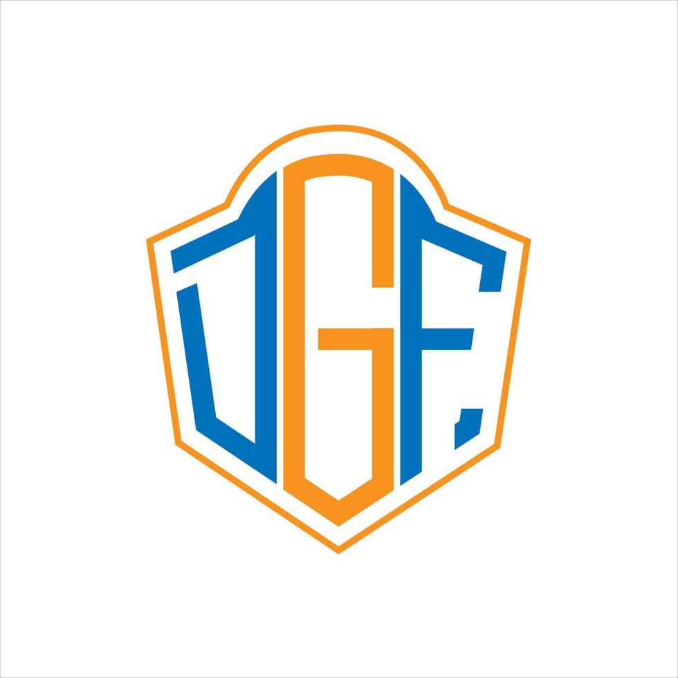 dgf abstrait monogramme bouclier logo conception sur blanc Contexte. dgf Créatif initiales lettre logo. vecteur