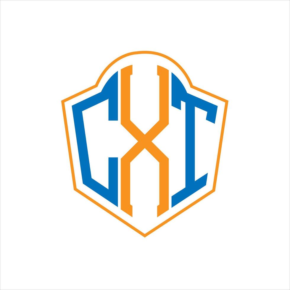 cxt abstrait monogramme bouclier logo conception sur blanc Contexte. cxt Créatif initiales lettre logo. vecteur