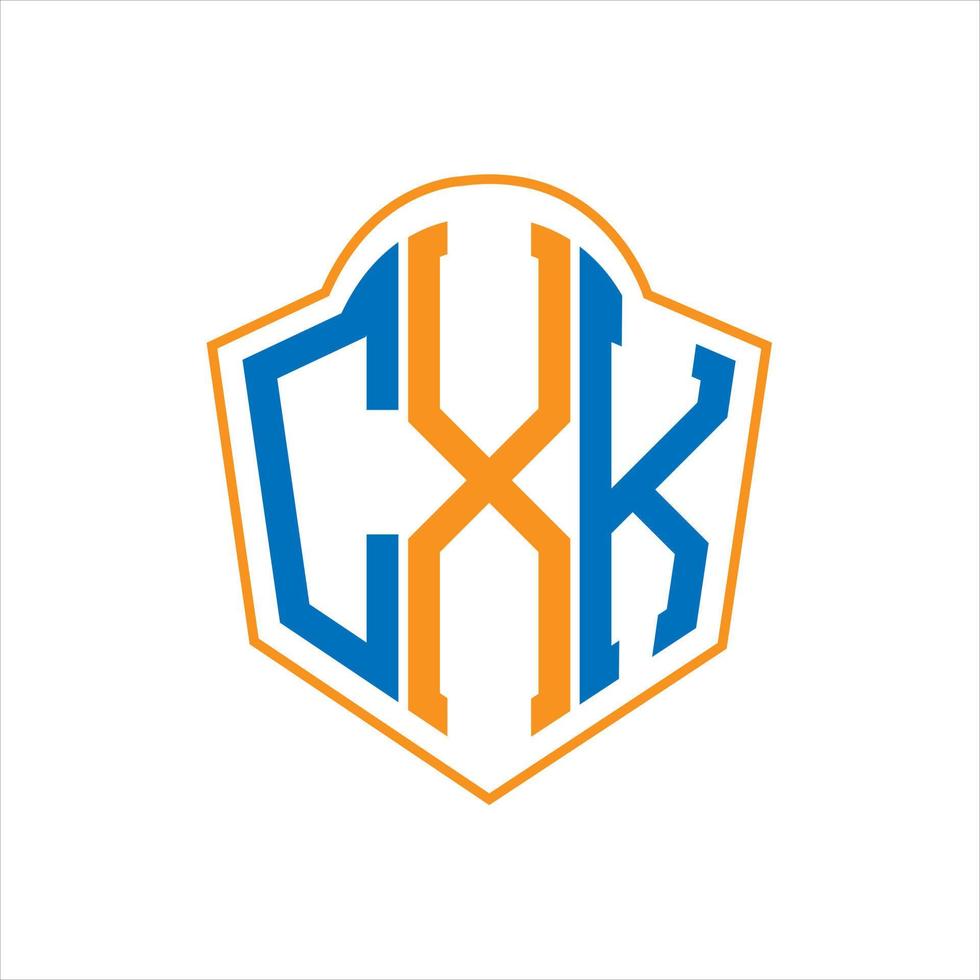 cxk abstrait monogramme bouclier logo conception sur blanc Contexte. cxk Créatif initiales lettre logo. vecteur