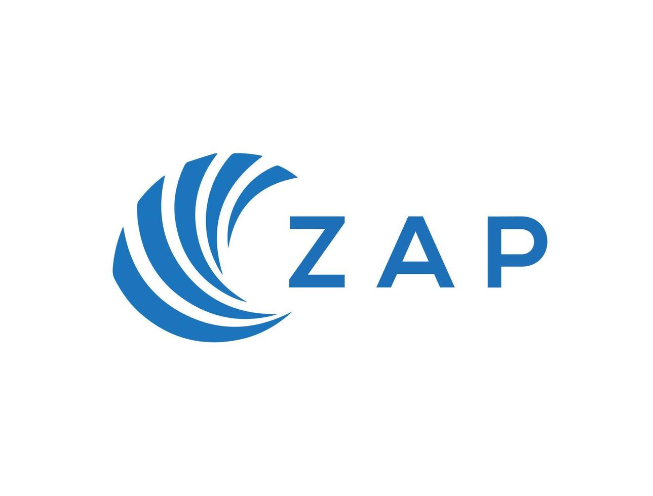 zap lettre logo conception sur blanc Contexte. zap Créatif cercle lettre logo concept. zap lettre conception. vecteur