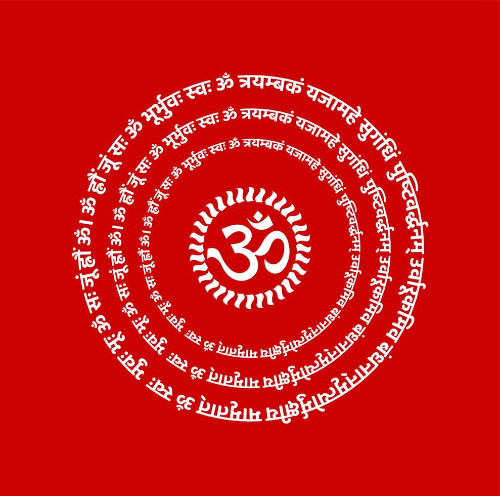 shiv mantra vecteur calligraphie. prier le seigneur shiva et adorer lui mai nous être libéré de décès pour le Saké de immortalité.