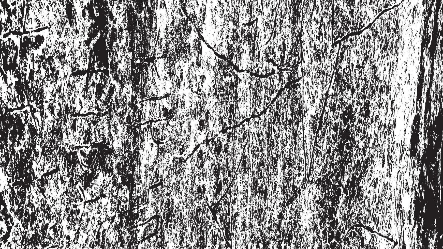 texture de superposition en détresse, arrière-plan grunge noir blanc abstrait, saleté en détresse vectorielle, texture de copeaux, fissures, rayures, éraflures, poussière, saleté. vecteur