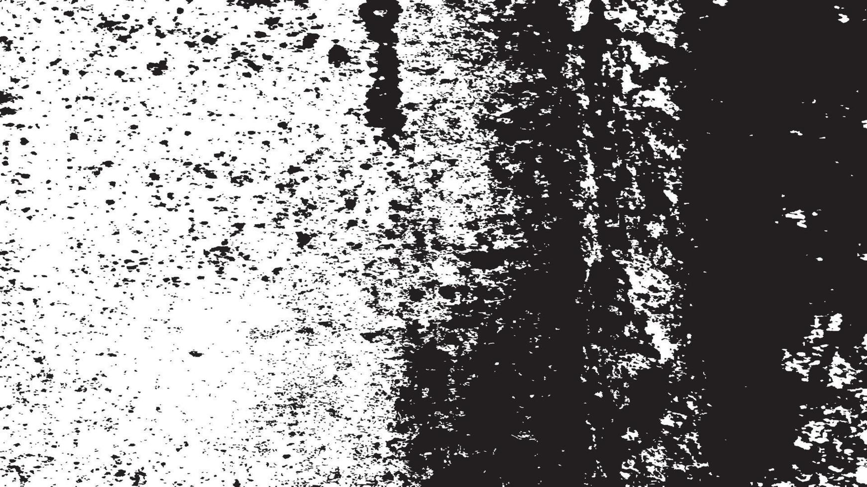 texture de superposition en détresse, arrière-plan grunge noir blanc abstrait, saleté en détresse vectorielle, texture de copeaux, fissures, rayures, éraflures, poussière, saleté. vecteur