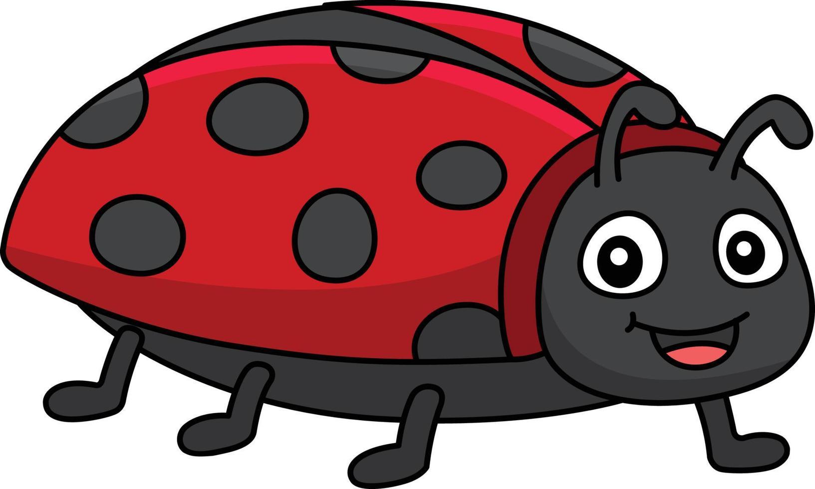 coccinelle dessin animé couleur clipart illustration vecteur