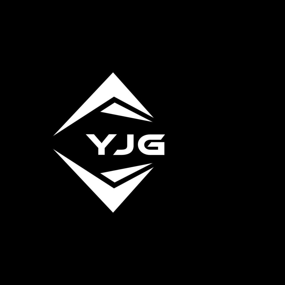 yjg abstrait monogramme bouclier logo conception sur noir Contexte. yjg Créatif initiales lettre logo. vecteur