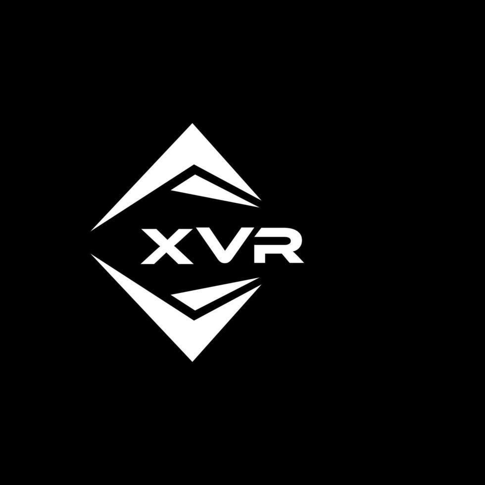 xvr abstrait monogramme bouclier logo conception sur noir Contexte. xvr Créatif initiales lettre logo. vecteur