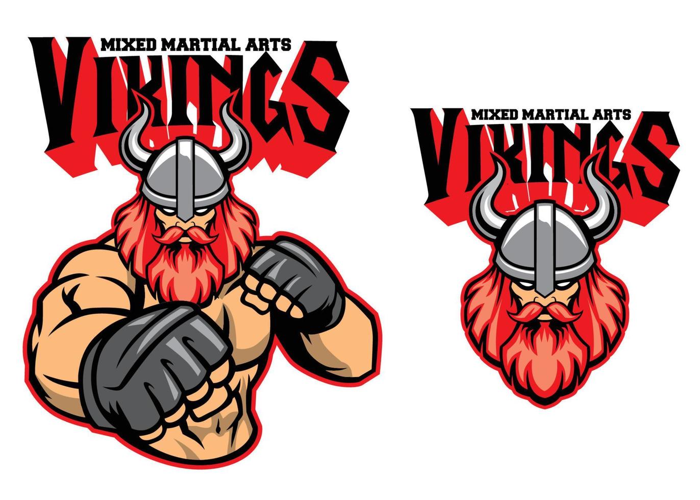 mma combattant viking vecteur