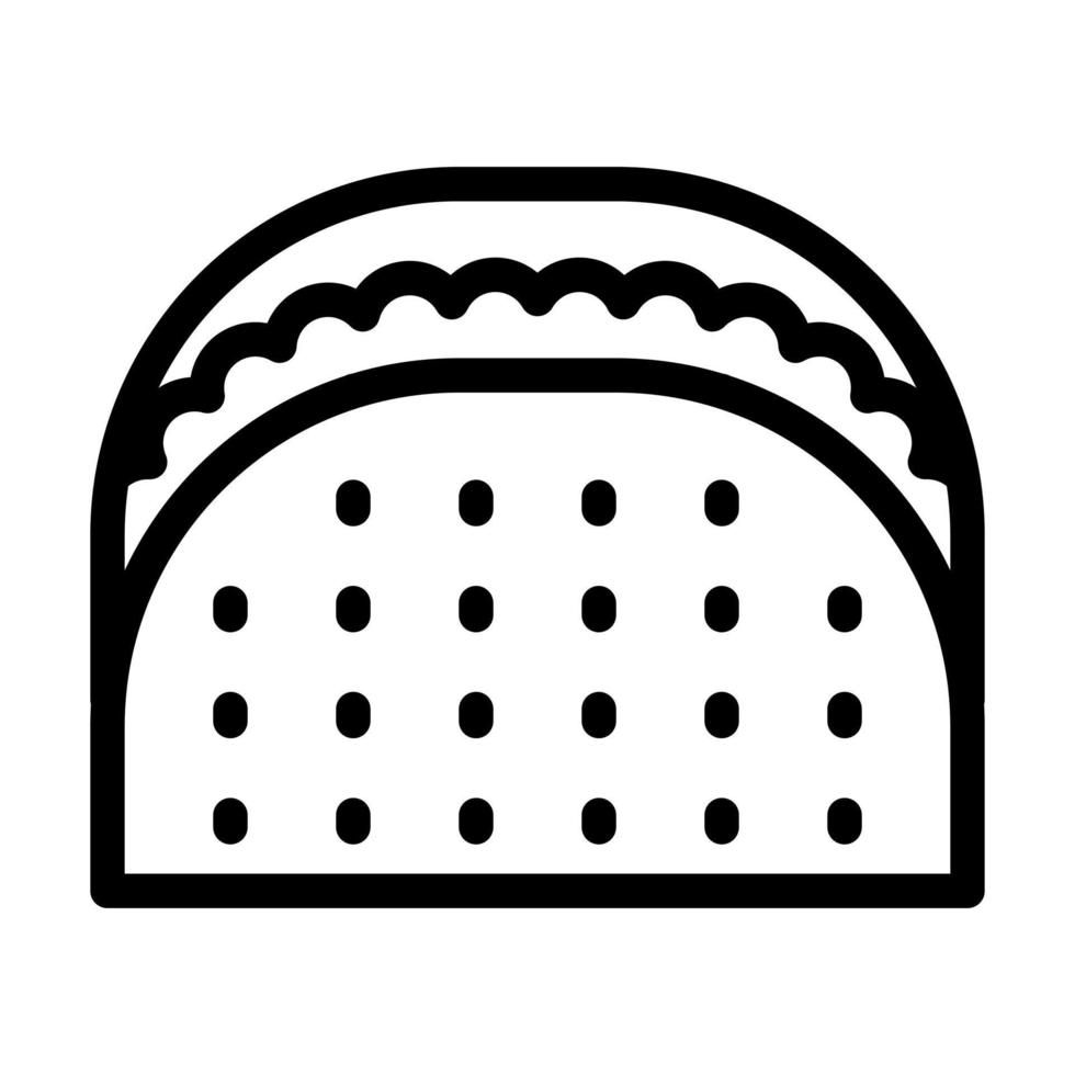 taco icône conception vecteur
