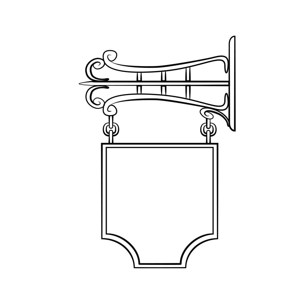 classique magasin signe illustration vecteur