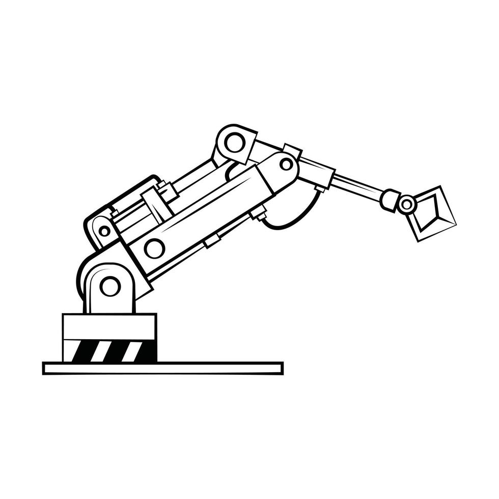 robotique main La technologie illustration vecteur