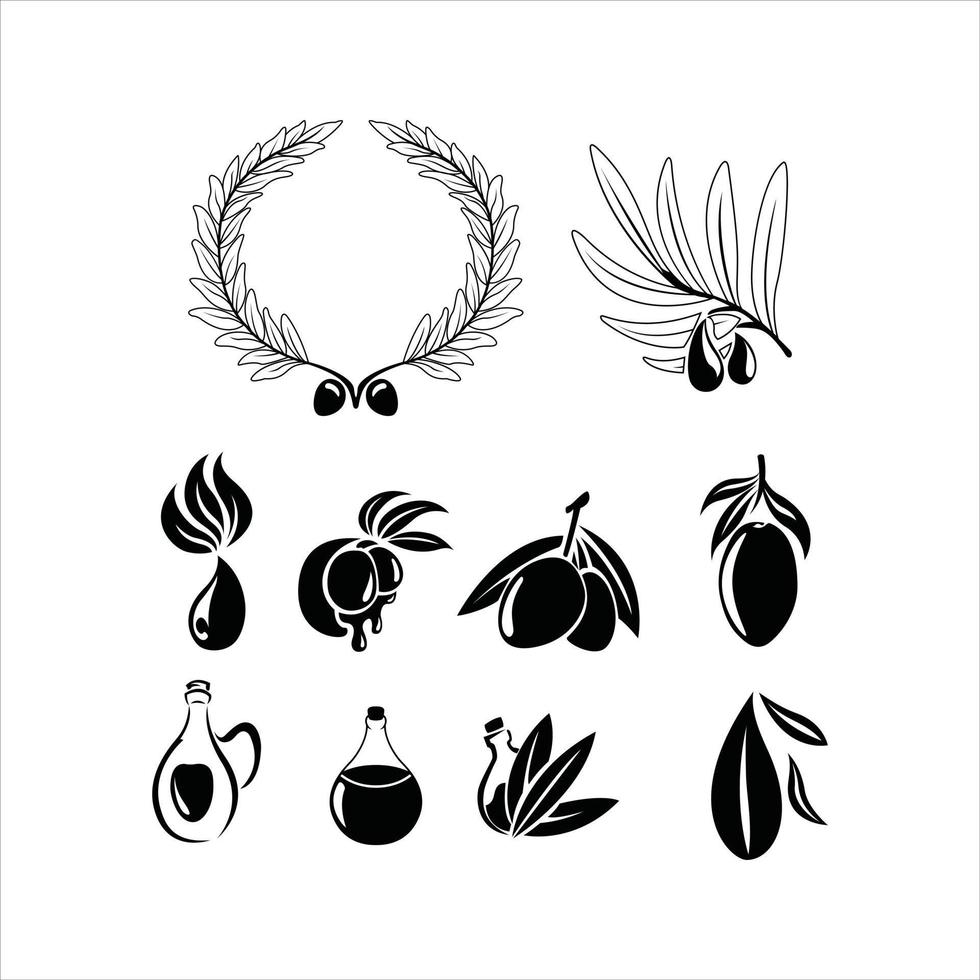 olive symbole illustration conception vecteur