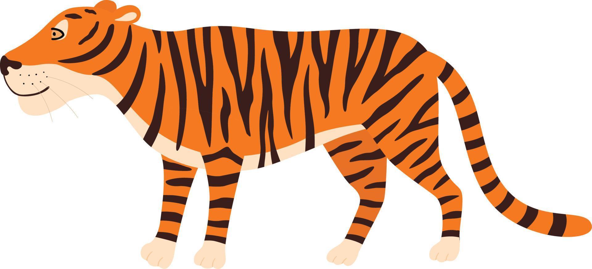tigre supporter illustration vecteur