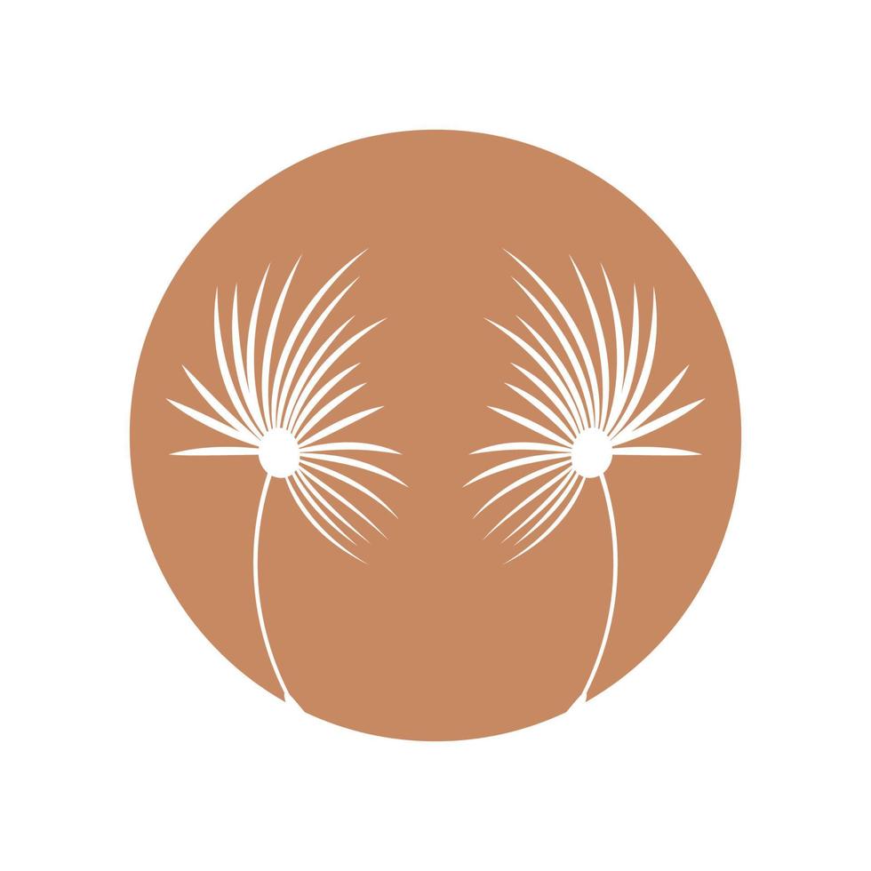 pissenlit fleur logo vecteur et symbole modèle