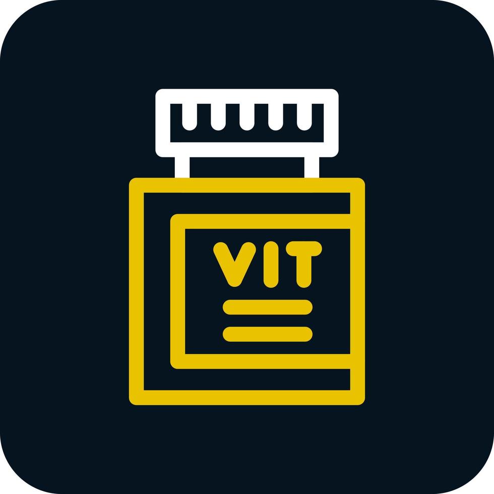 conception d'icône de vecteur de vitamines