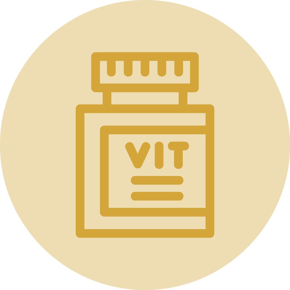 conception d'icône de vecteur de vitamines