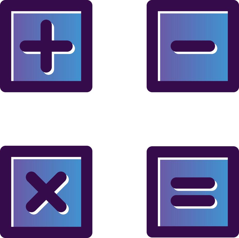 conception d'icônes vectorielles mathématiques vecteur