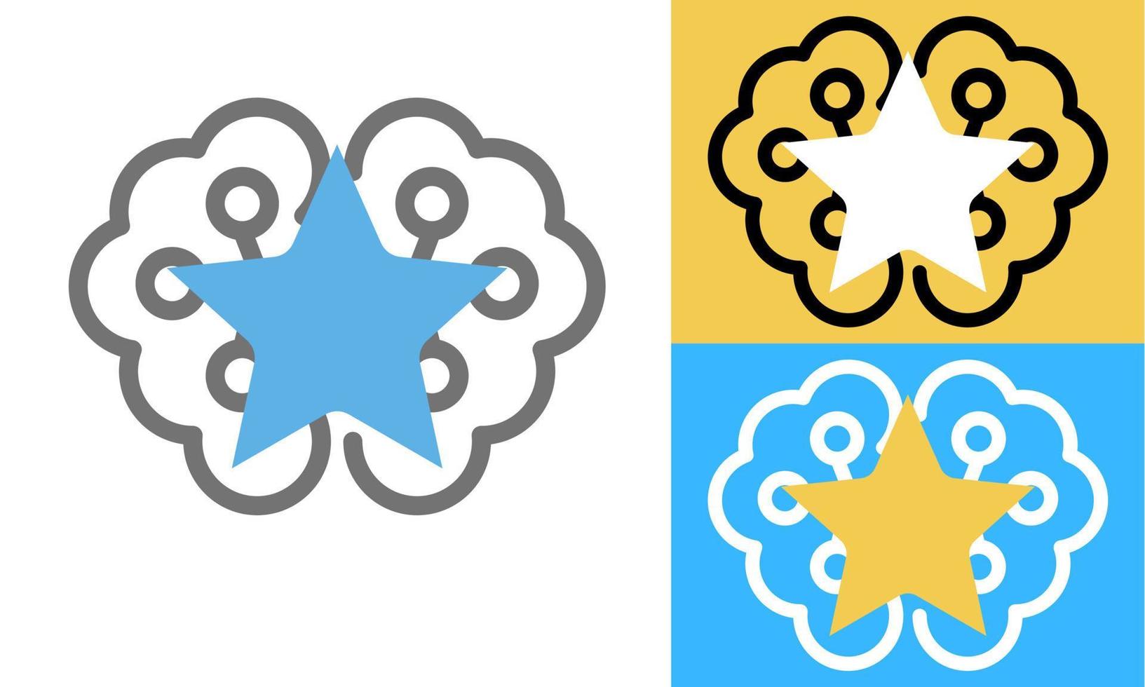 étoile logo minimaliste conception illustration. étoile logos icône vecteur