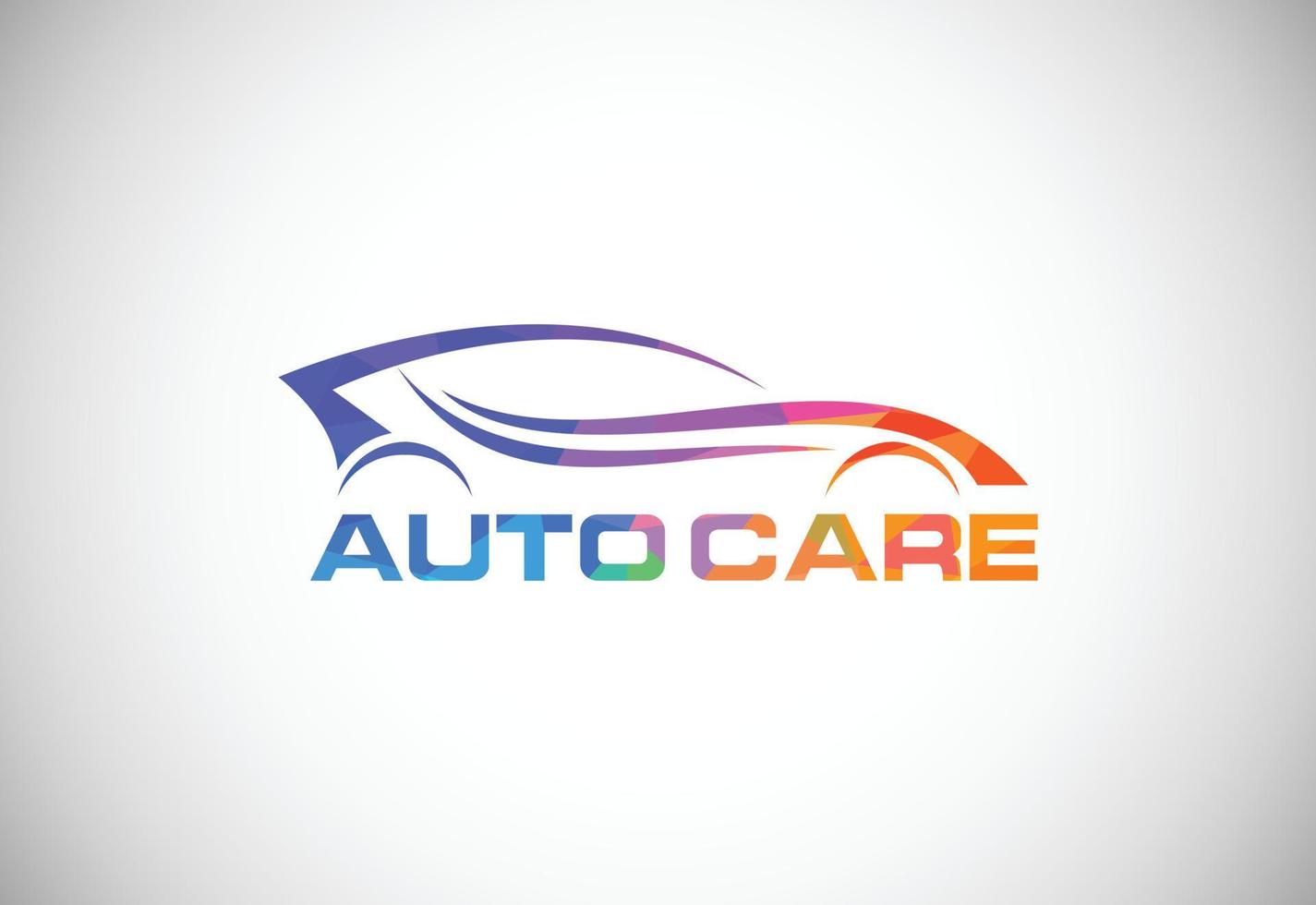 faible poly style logo signe symbole pour le automobile entreprise vecteur