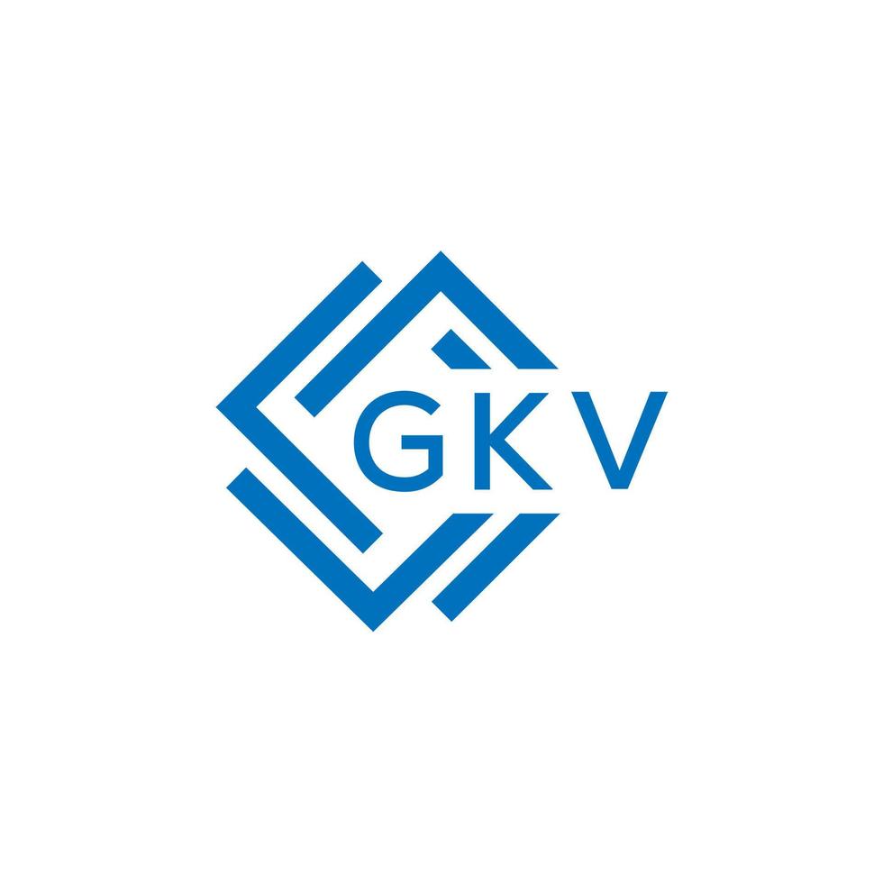 gkv lettre logo conception sur blanc Contexte. gkv Créatif cercle lettre logo concept. gkv lettre conception. vecteur