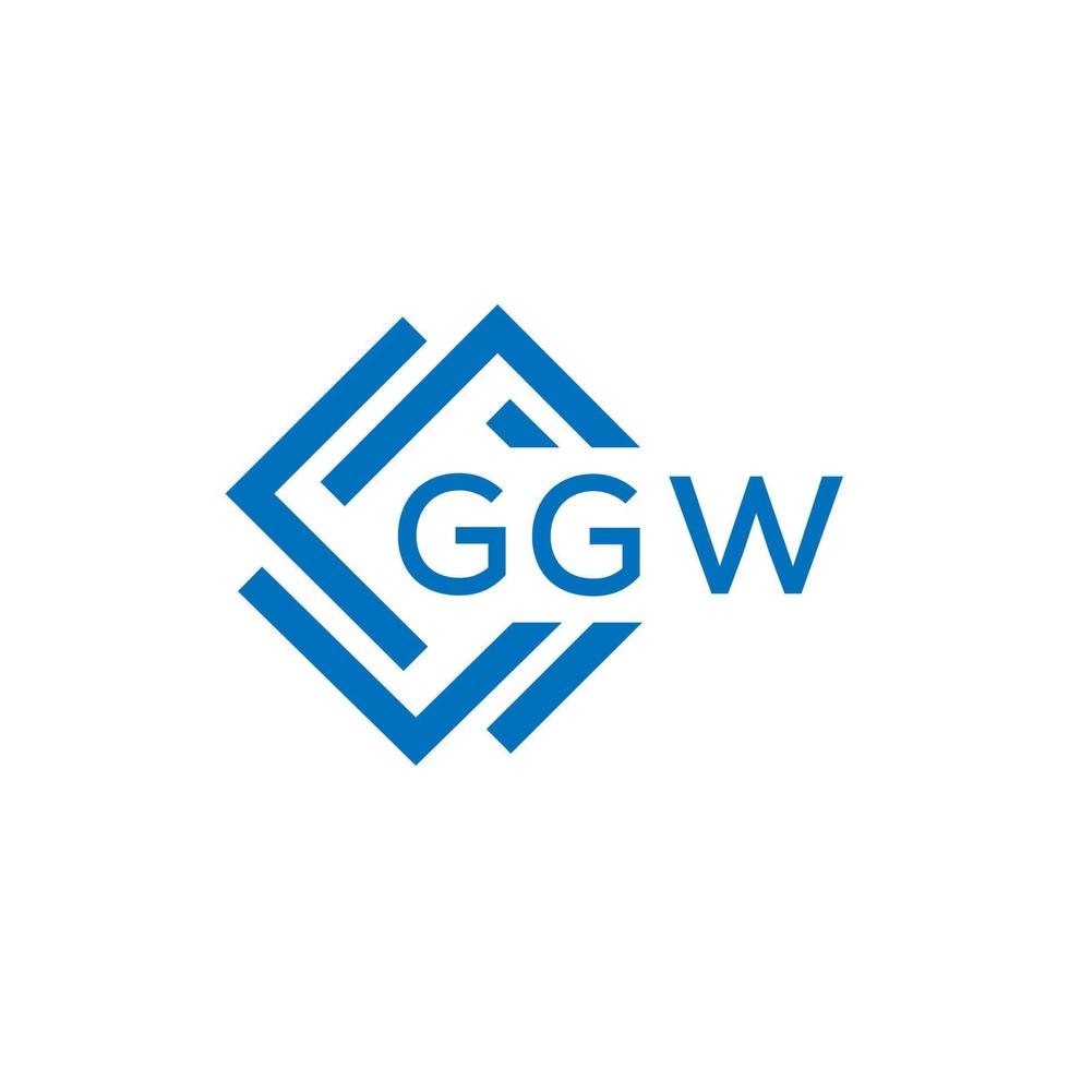 ggw Créatif cercle lettre logo concept. ggw lettre design.ggw lettre logo conception sur blanc Contexte. ggw Créatif cercle lettre logo concept. ggw lettre conception. vecteur