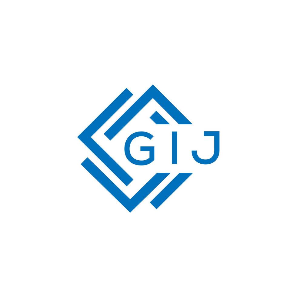 gij lettre logo conception sur blanc Contexte. gij Créatif cercle lettre logo concept. gij lettre conception. vecteur