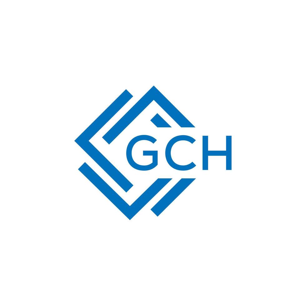 gch lettre logo conception sur blanc Contexte. gch Créatif cercle lettre logo concept. gch lettre conception. vecteur