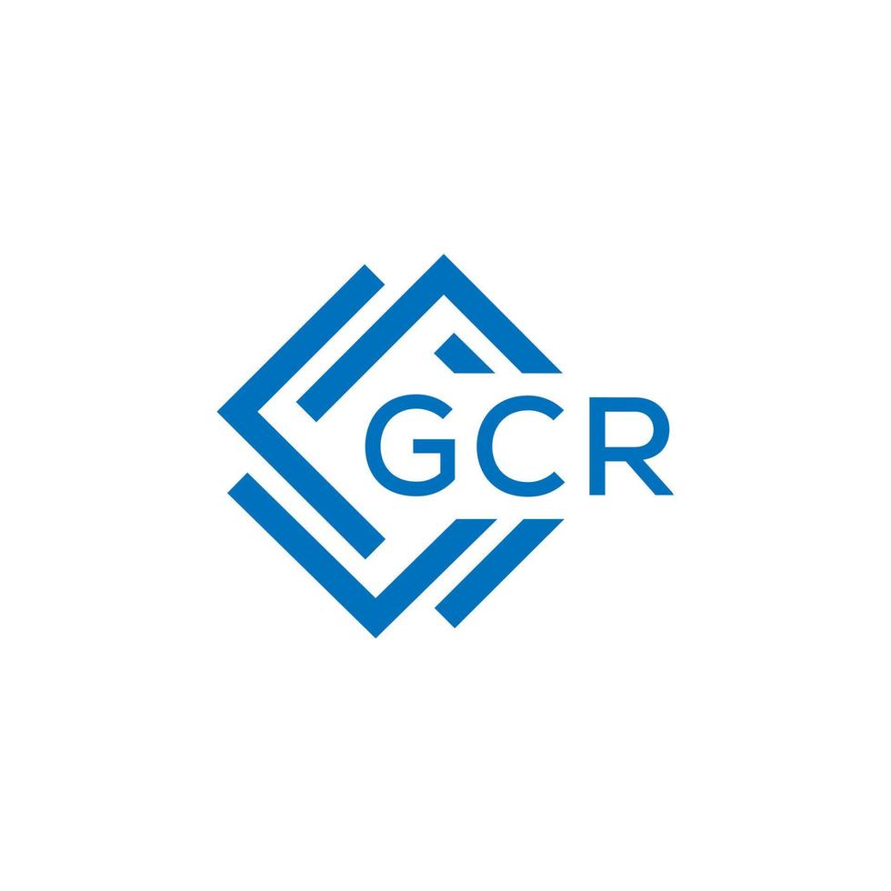 GCR lettre logo conception sur blanc Contexte. GCR Créatif cercle lettre logo concept. GCR lettre conception. vecteur