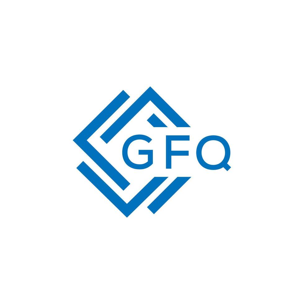 gfq lettre logo conception sur blanc Contexte. gfq Créatif cercle lettre logo concept. gfq lettre conception. vecteur