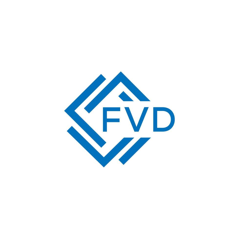 fvd lettre logo conception sur blanc Contexte. fvd Créatif cercle lettre logo concept. fvd lettre conception. vecteur