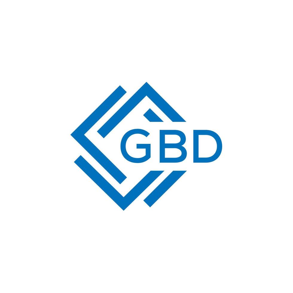 gbd lettre logo conception sur blanc Contexte. gbd Créatif cercle lettre logo concept. gbd lettre conception. vecteur