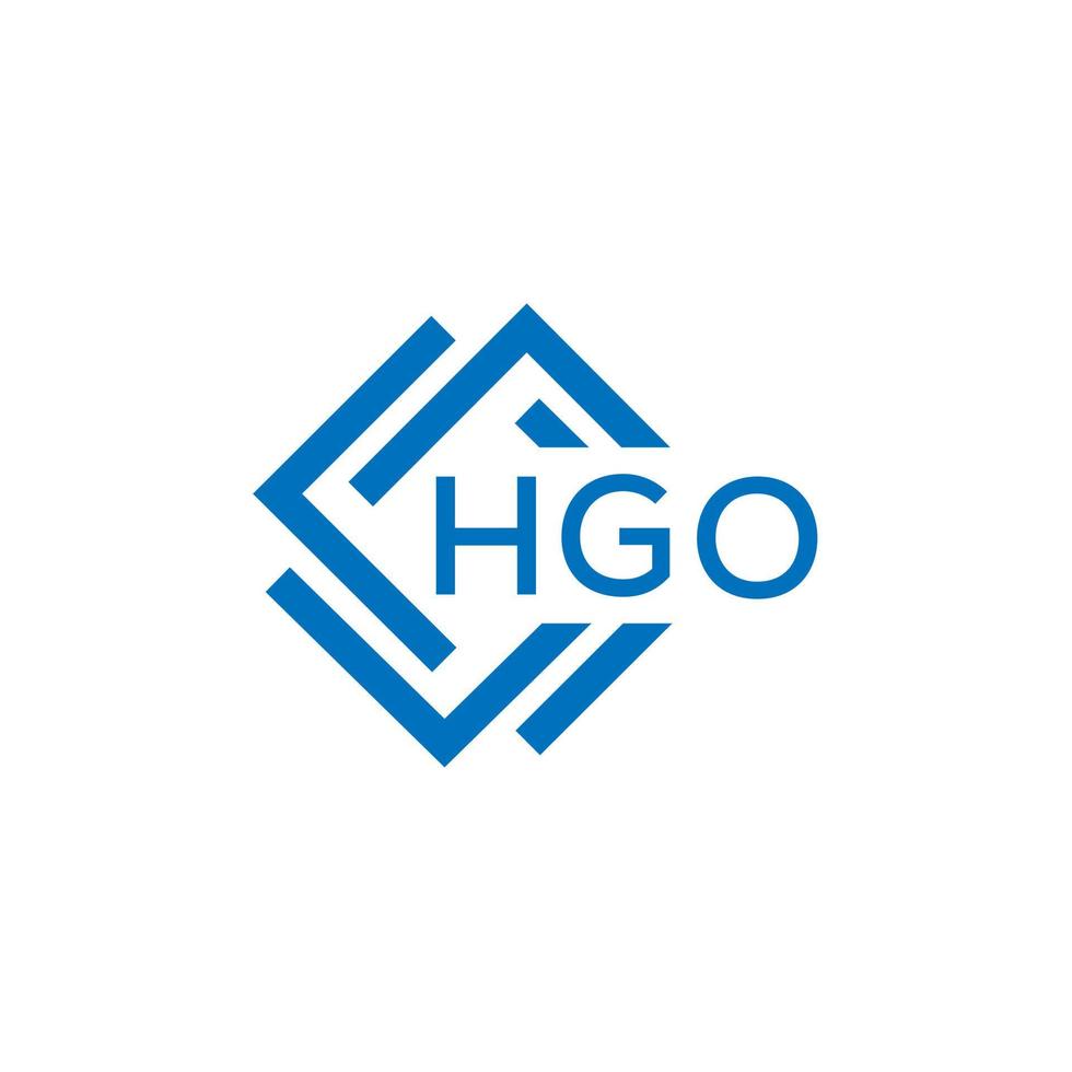 hgo lettre logo conception sur blanc Contexte. hgo Créatif cercle lettre logo concept. hgo lettre conception. vecteur
