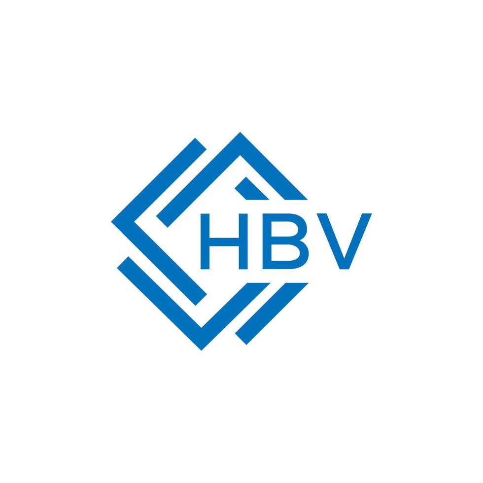 hbv lettre logo conception sur blanc Contexte. hbv Créatif cercle lettre logo concept. hbv lettre conception. vecteur