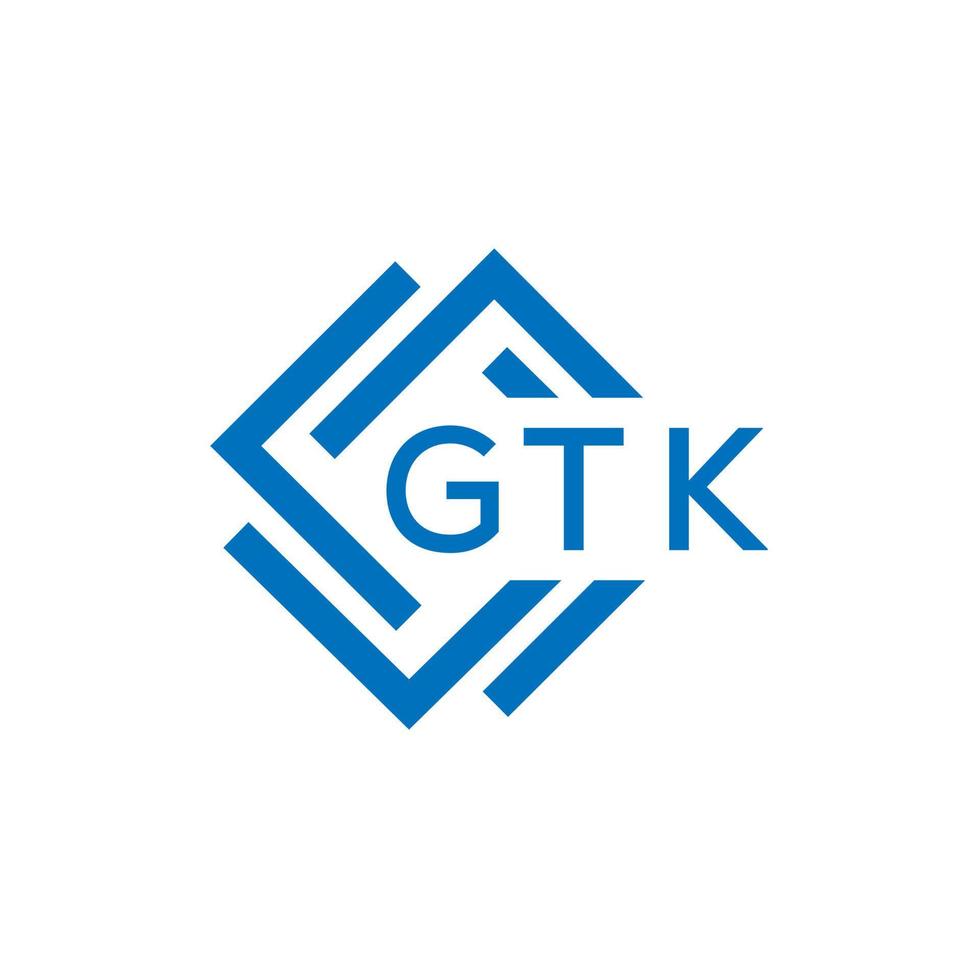 ctk lettre logo conception sur blanc Contexte. ctk Créatif cercle lettre logo concept. ctk lettre conception. vecteur