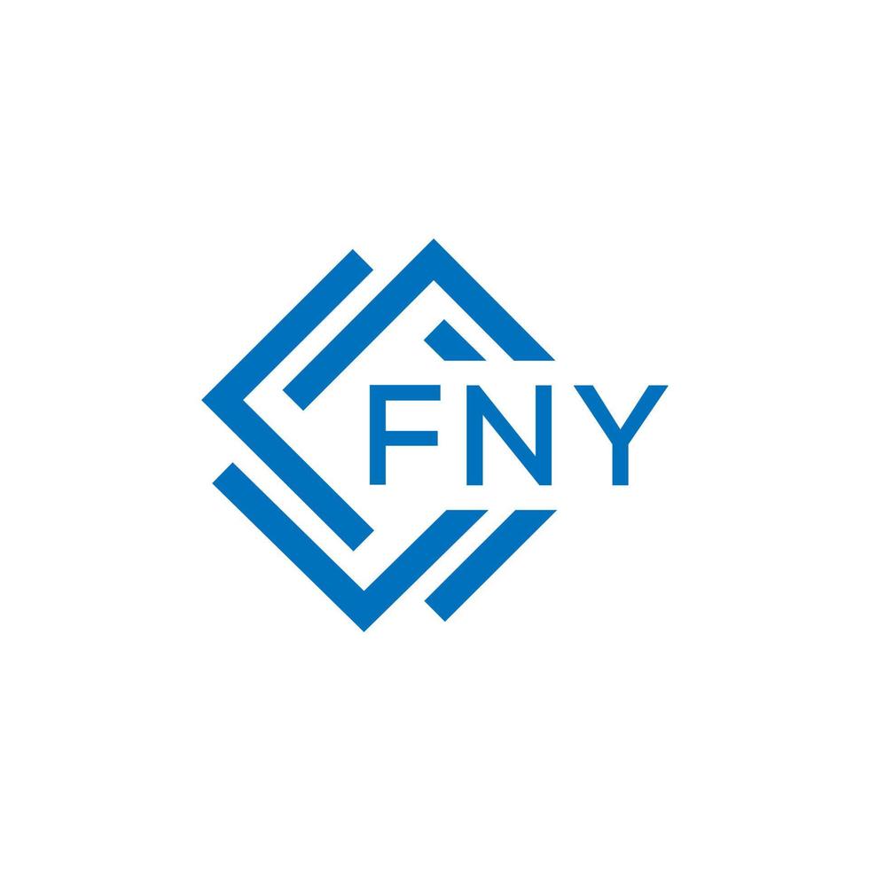 fny lettre logo conception sur blanc Contexte. fny Créatif cercle lettre logo concept. fny lettre conception. vecteur