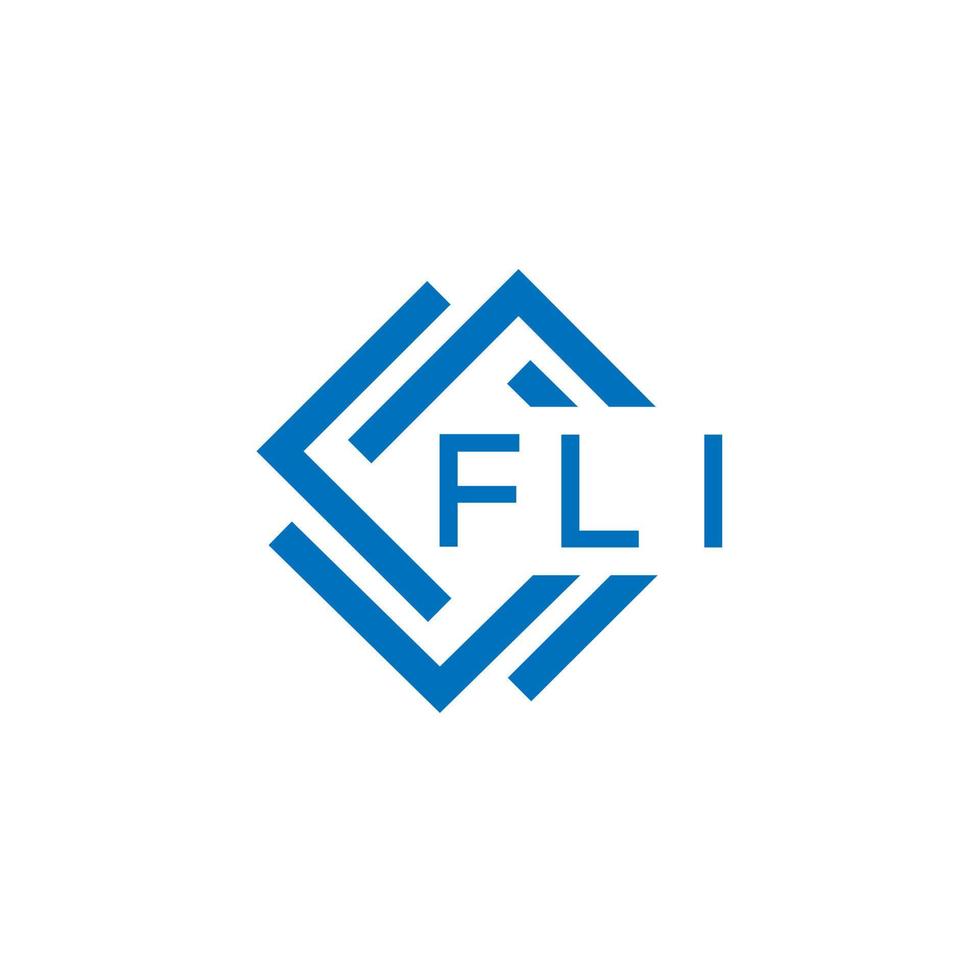 fl lettre logo conception sur blanc Contexte. fl Créatif cercle lettre logo concept. fl lettre conception. vecteur