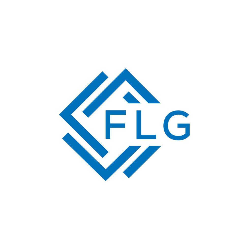 flg lettre logo conception sur blanc Contexte. flg Créatif cercle lettre logo concept. flg lettre conception. vecteur