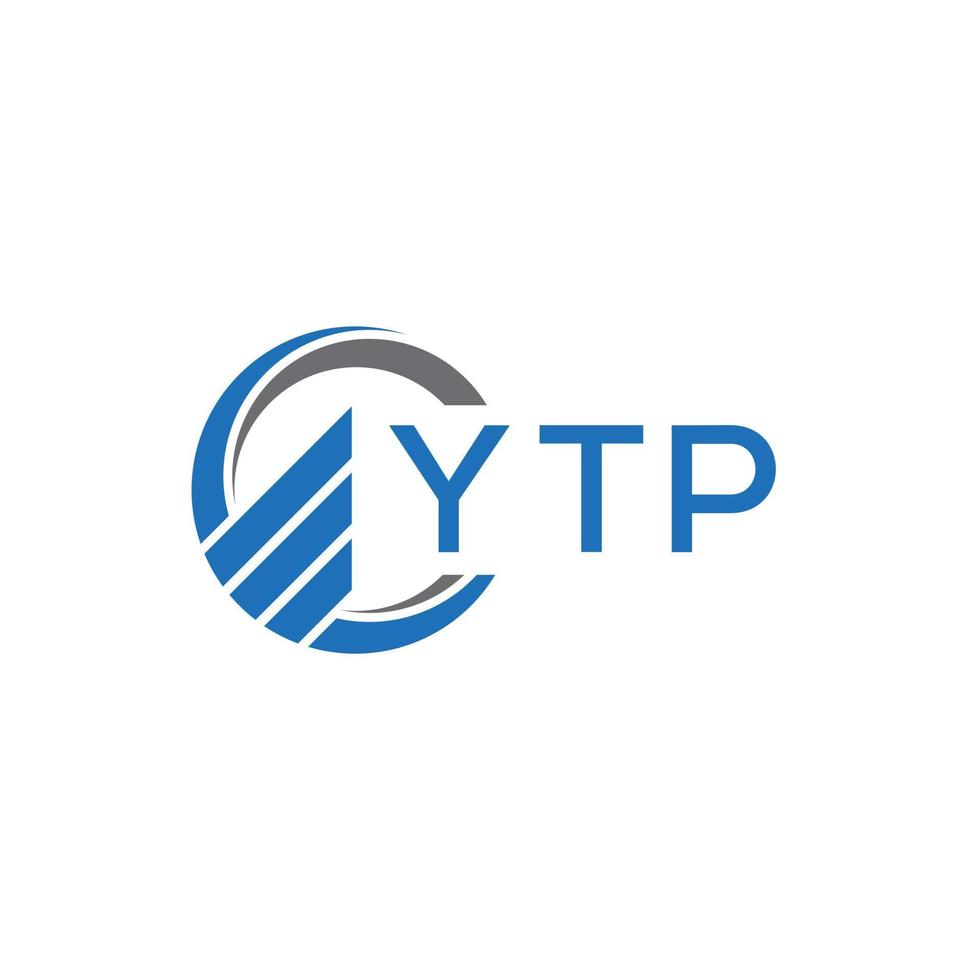 ytp plat comptabilité logo conception sur blanc Contexte. ytp Créatif initiales croissance graphique lettre logo concept. ytp affaires la finance logo conception. vecteur