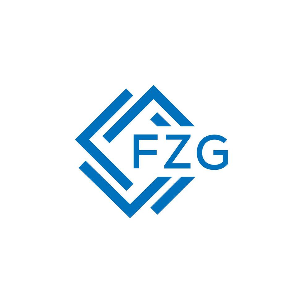 fzg lettre logo conception sur blanc Contexte. fzg Créatif cercle lettre logo concept. fzg lettre conception. vecteur