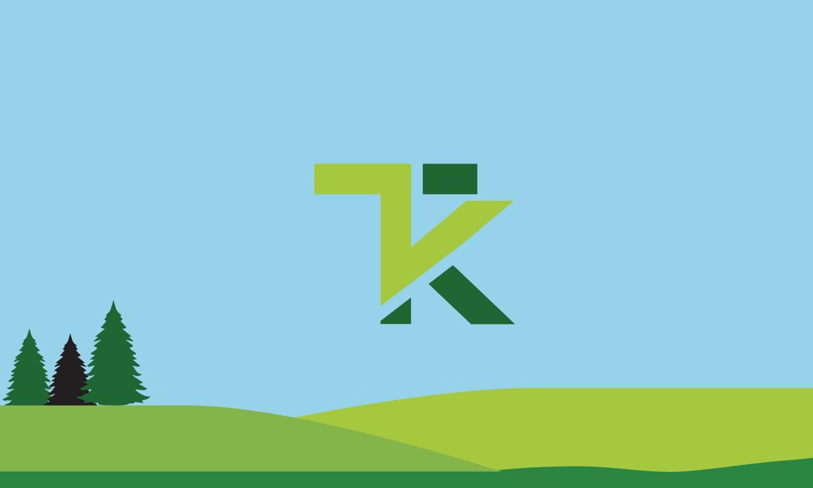 alphabet lettres initiales monogramme logo tk, kt, t et k vecteur