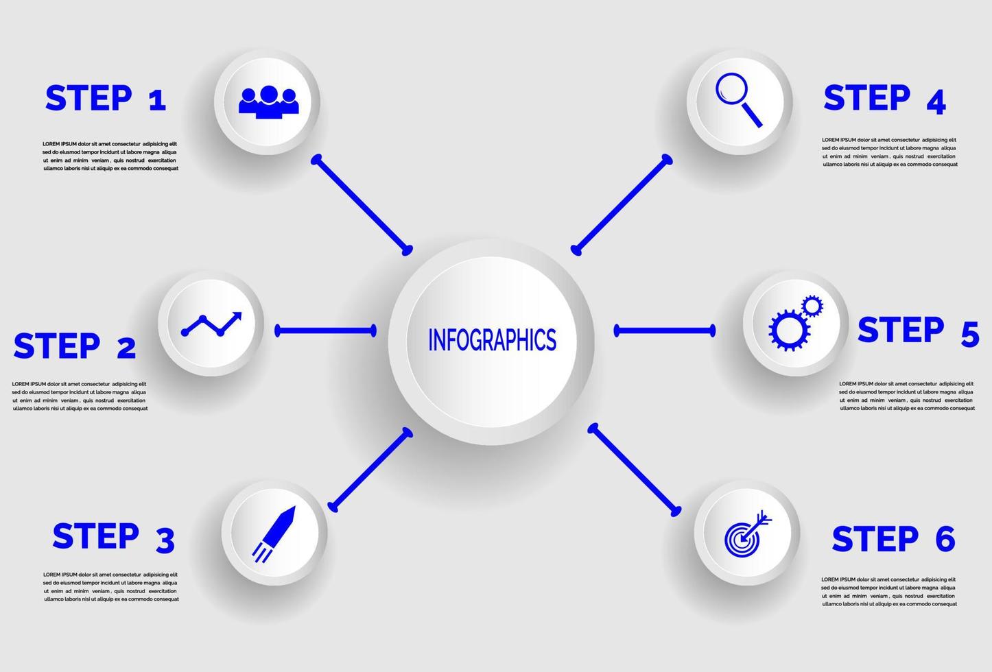 chronologie Info graphique conception vecteur et commercialisation Icônes pouvez être utilisé pour flux de travail mise en page, diagramme, annuel rapport, la toile conception. affaires concept avec Icônes choix, étape ou processus. illustration vecteur