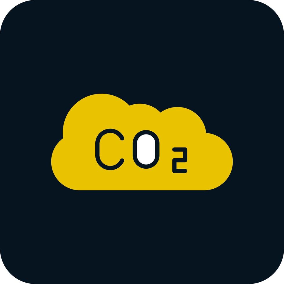 conception d'icône vectorielle co2 vecteur