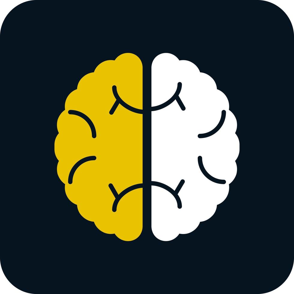 conception d'icône de vecteur de cerveau