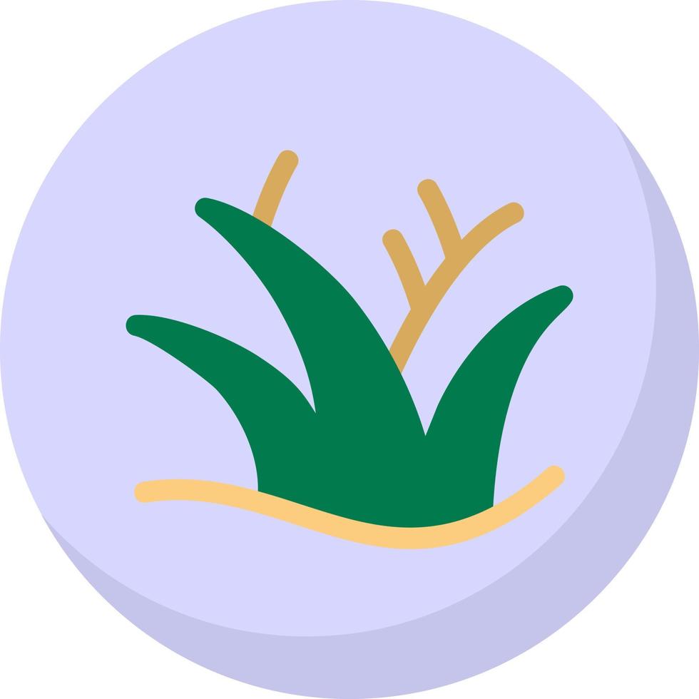 conception d'icône de vecteur d'herbe du désert