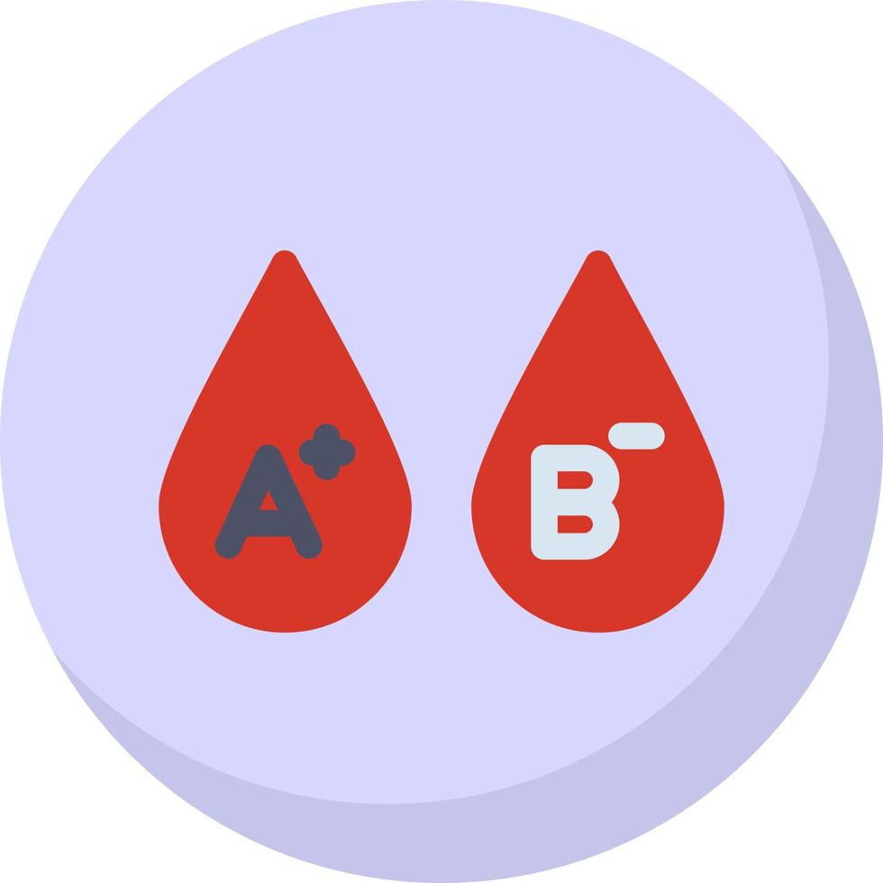 conception d'icône vectorielle de groupes sanguins vecteur