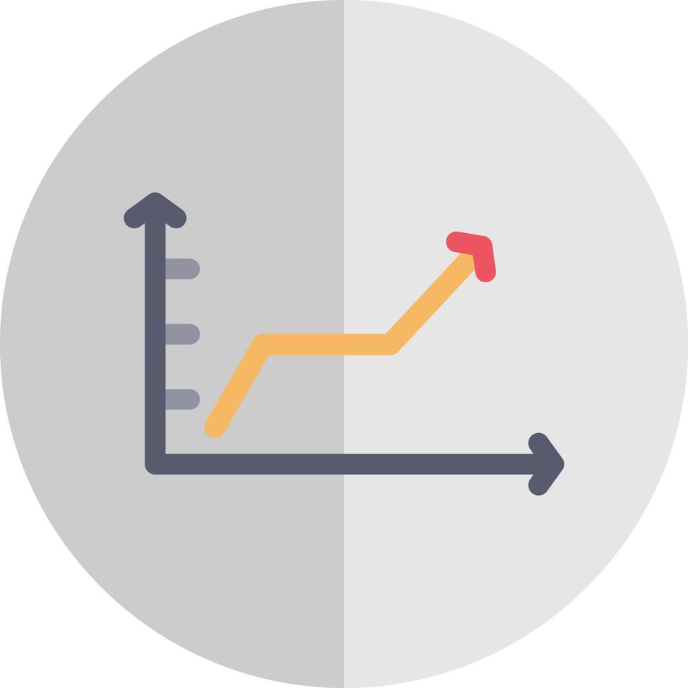 conception d'icône vectorielle graphique à lignes montantes vecteur