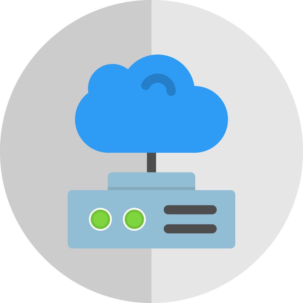 conception d'icône vectorielle de stockage en nuage vecteur